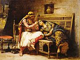 Brigands Paintings - Queen of the Brigands by Frederick Arthur Bridgman